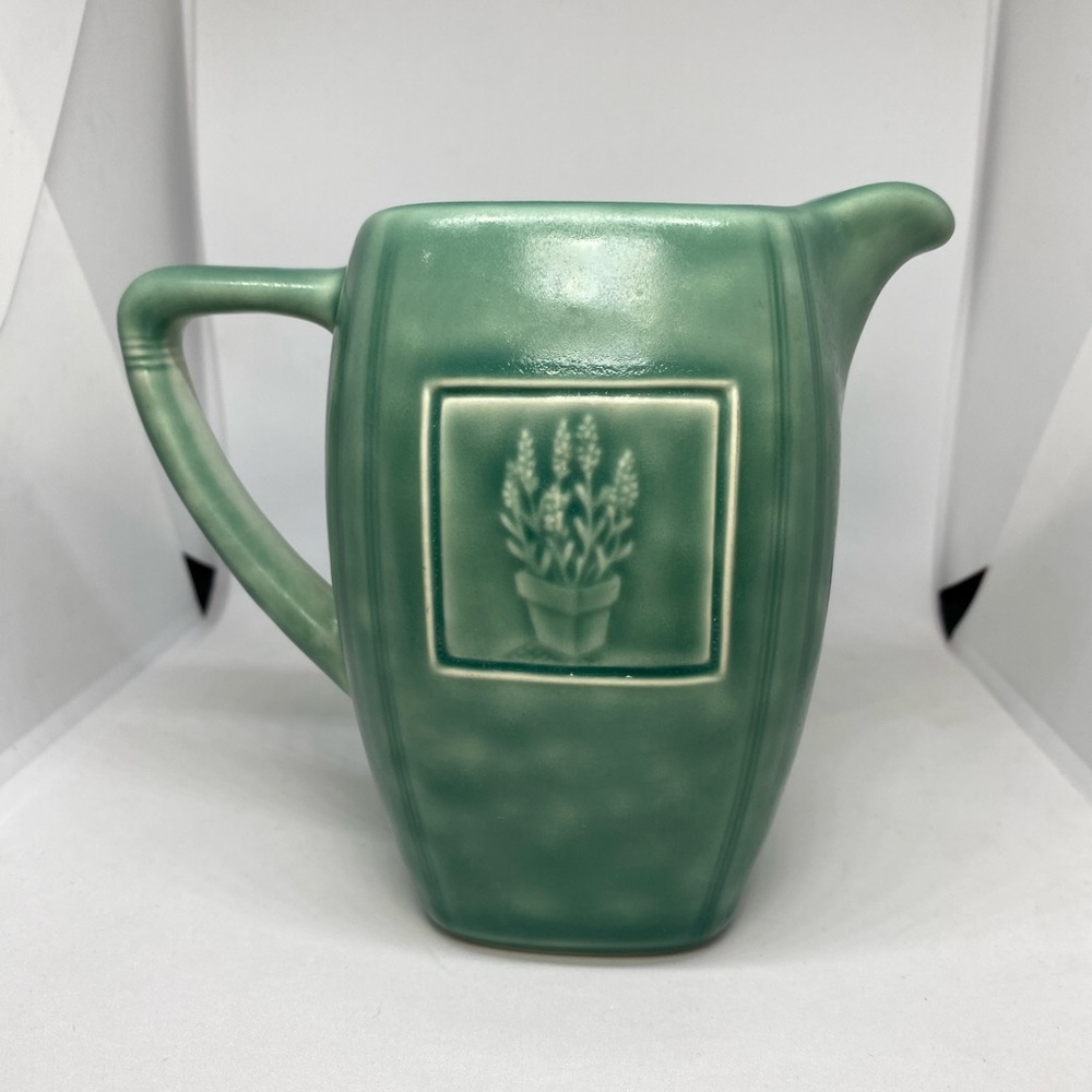 Pfaltzgraff Naturewood Serenity Green Creamer 4.5" Tall USED
